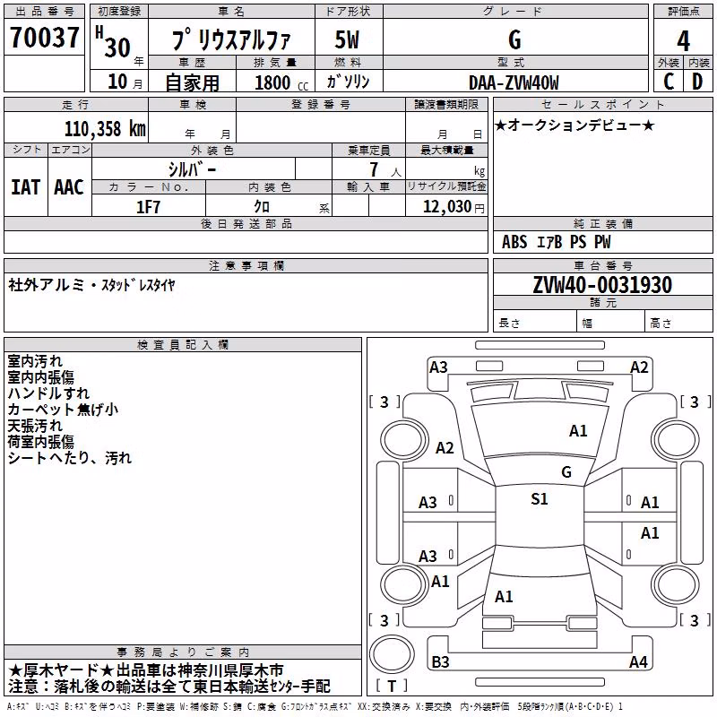TOYOTA PRIUS ALPHA