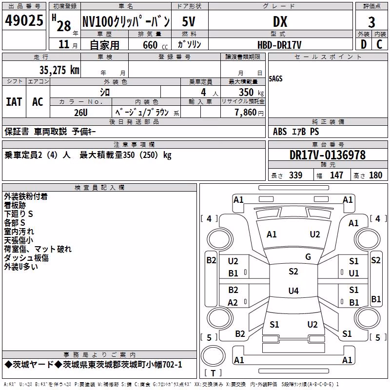 NISSAN NV100 CLIPPER