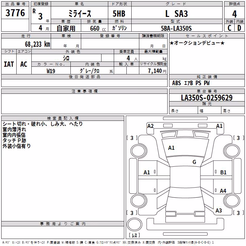 DAIHATSU MIRA E:S
