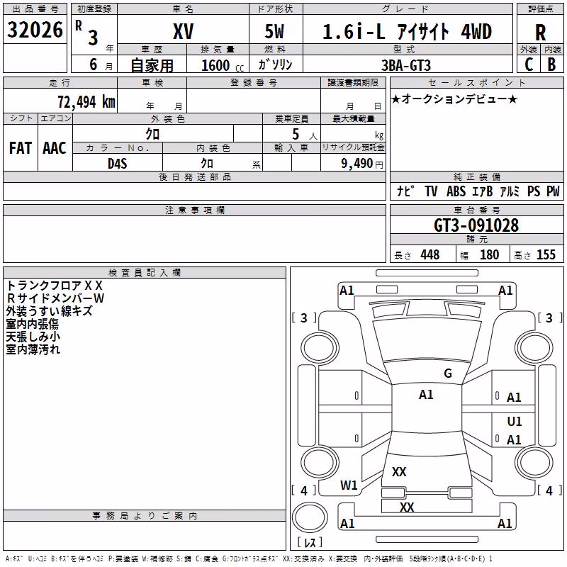 SUBARU XV