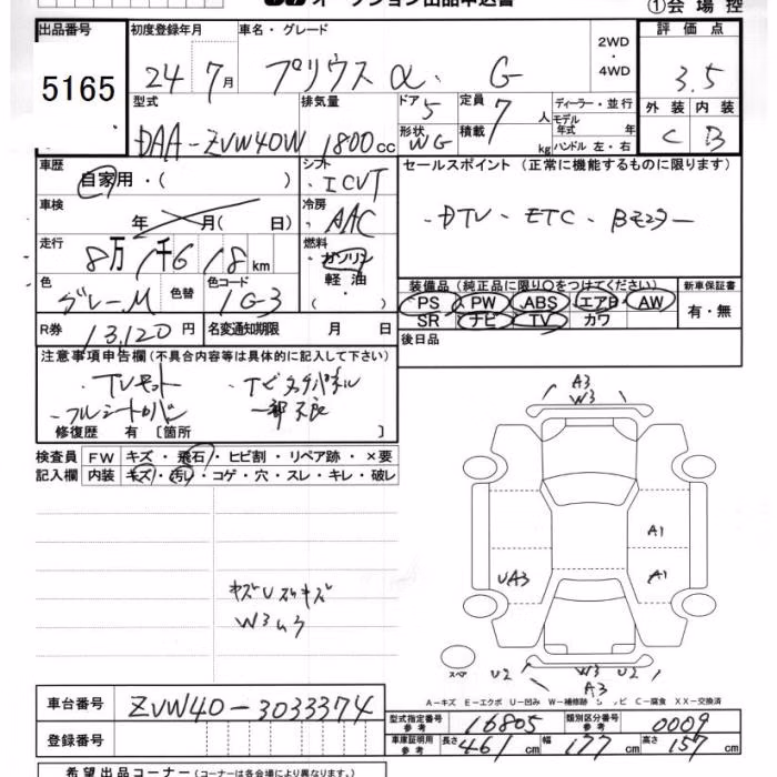 TOYOTA PRIUS ALPHA