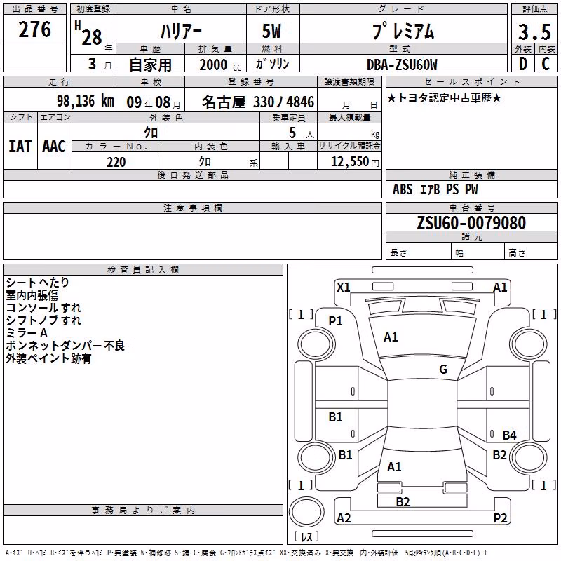 TOYOTA HARRIER