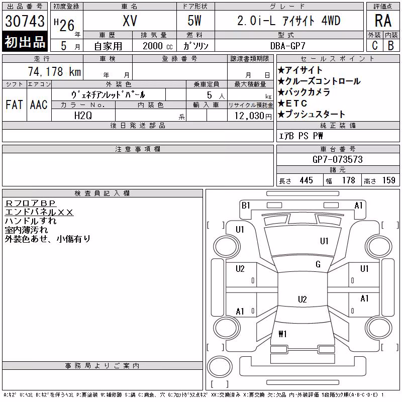 SUBARU XV