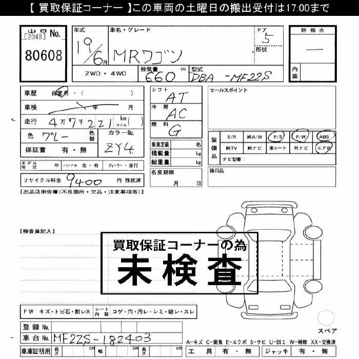SUZUKI MR WAGON