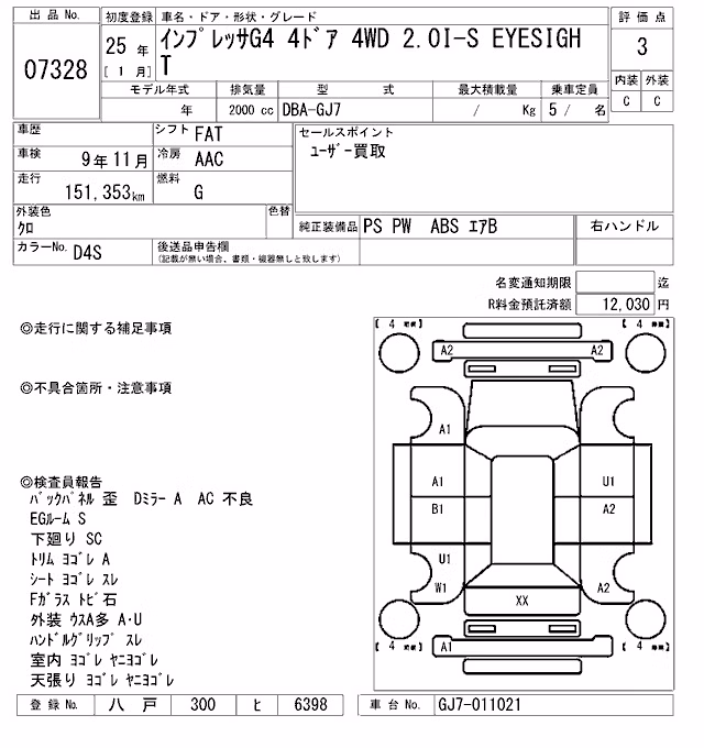 SUBARU IMPREZA