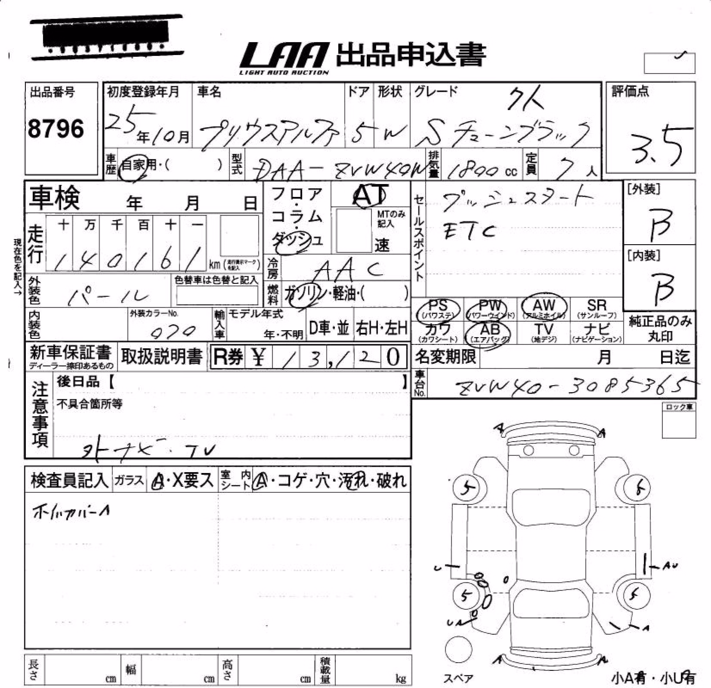 TOYOTA PRIUS ALPHA