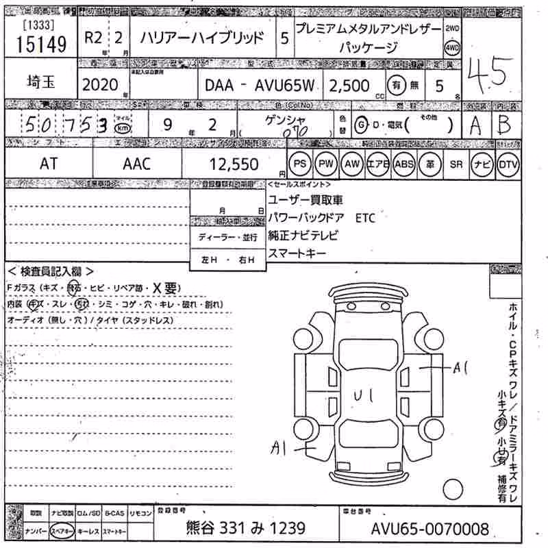TOYOTA HARRIER