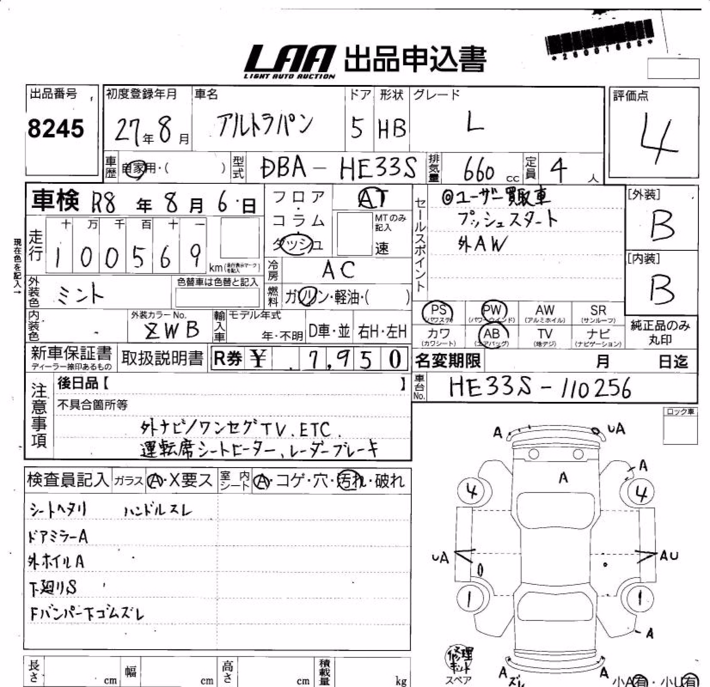 SUZUKI ALTO LAPIN