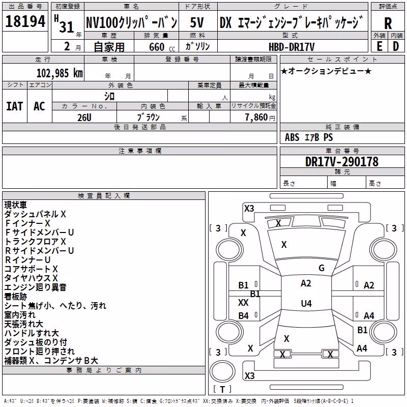 NISSAN NV100 CLIPPER