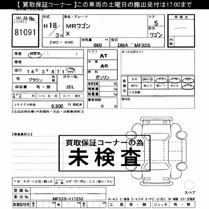 SUZUKI MR WAGON
