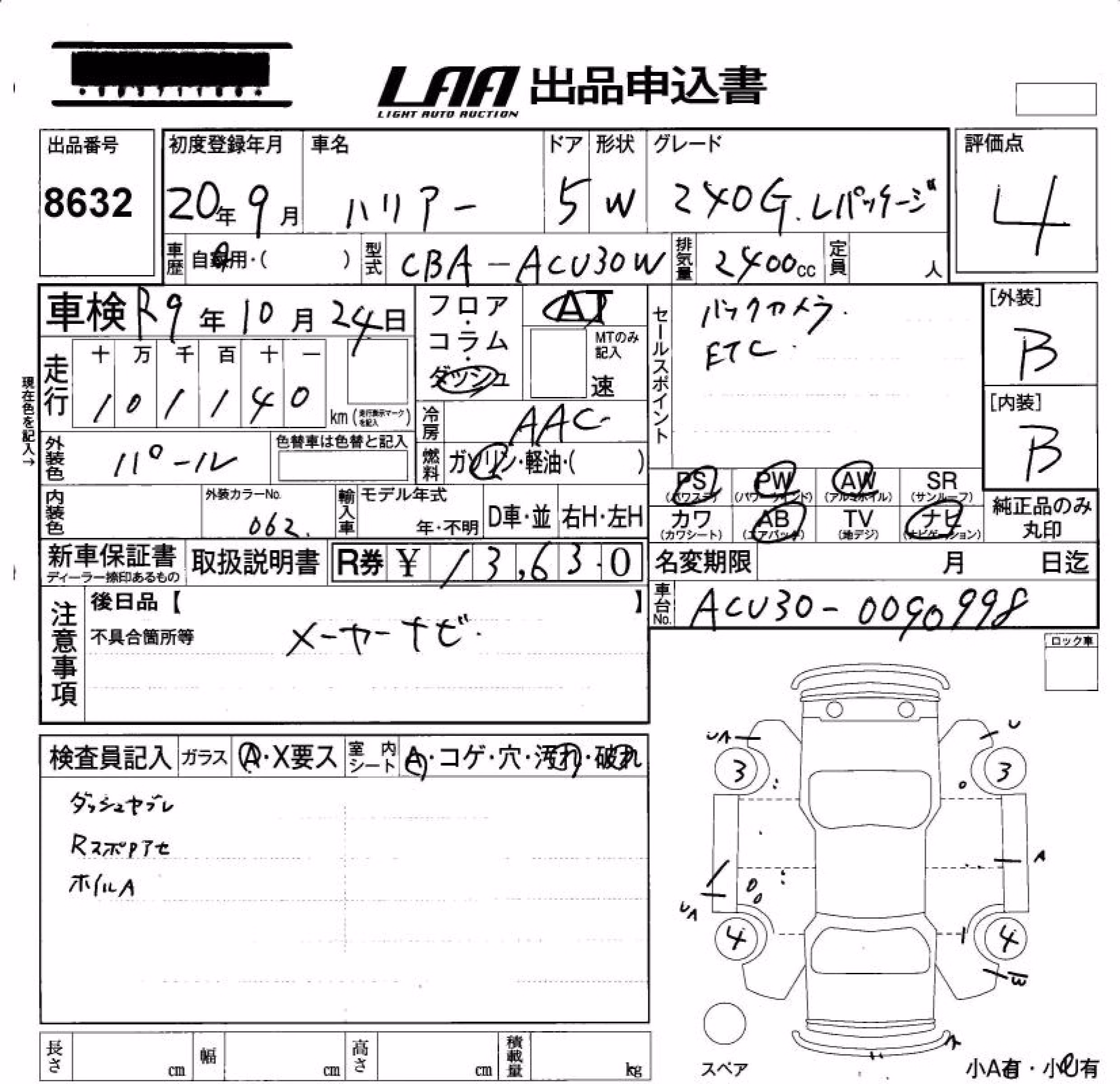 TOYOTA HARRIER