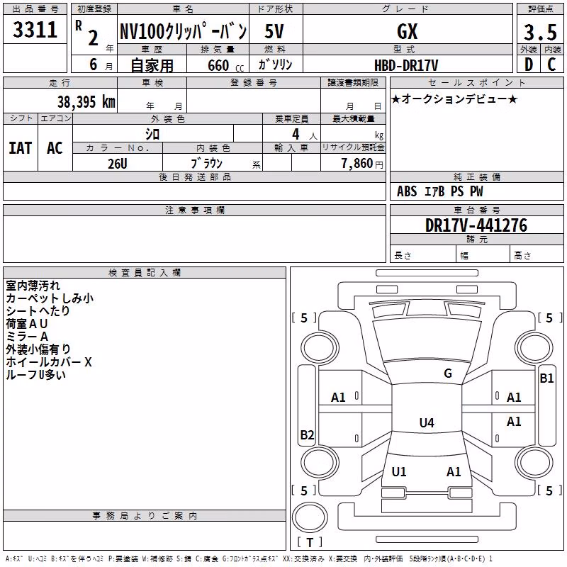 NISSAN NV100 CLIPPER
