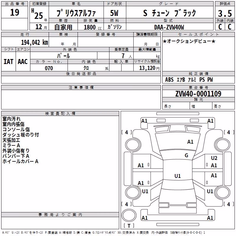 TOYOTA PRIUS ALPHA