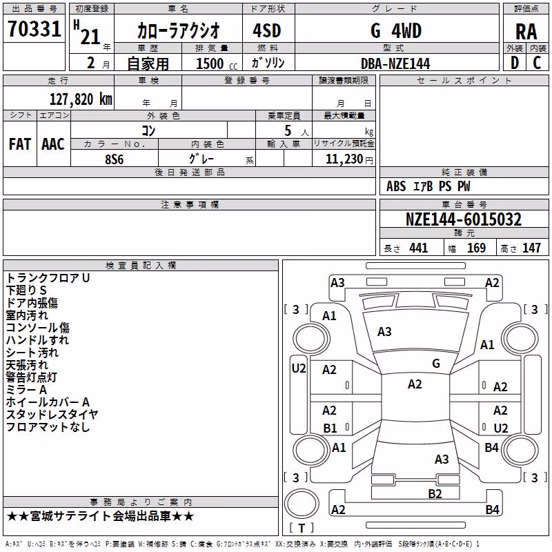 TOYOTA COROLLA AXIO
