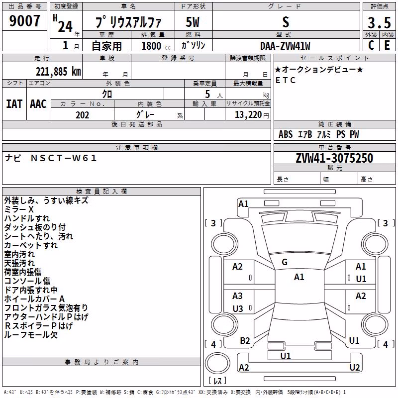 TOYOTA PRIUS ALPHA