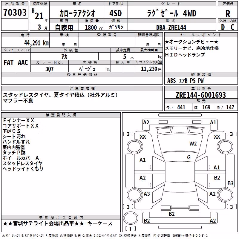 TOYOTA COROLLA AXIO