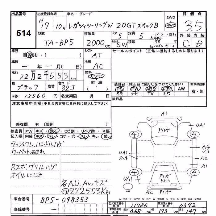 SUBARU LEGACY