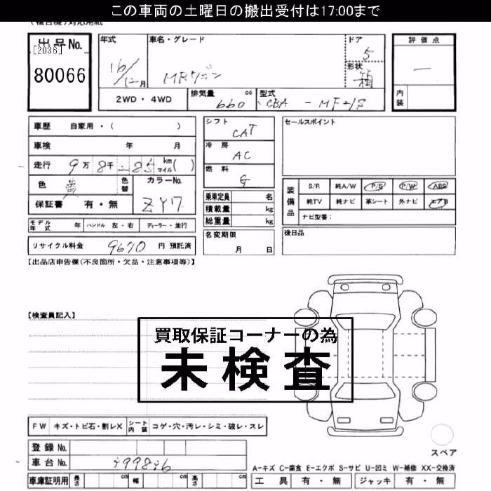 SUZUKI MR WAGON