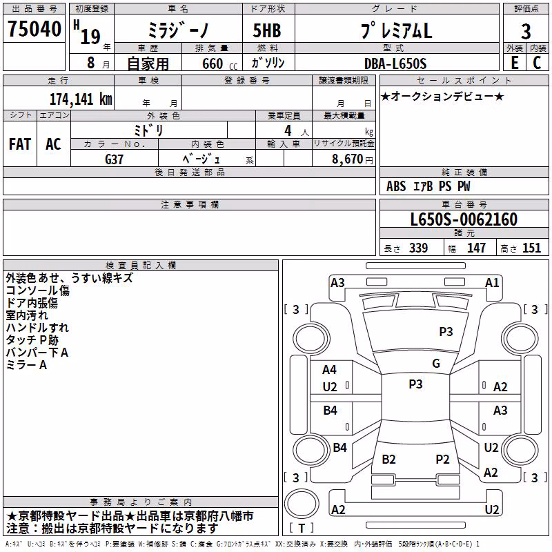 DAIHATSU MIRA GINO