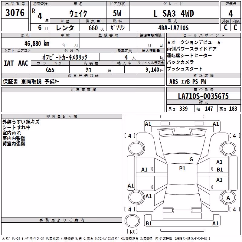 DAIHATSU WAKE