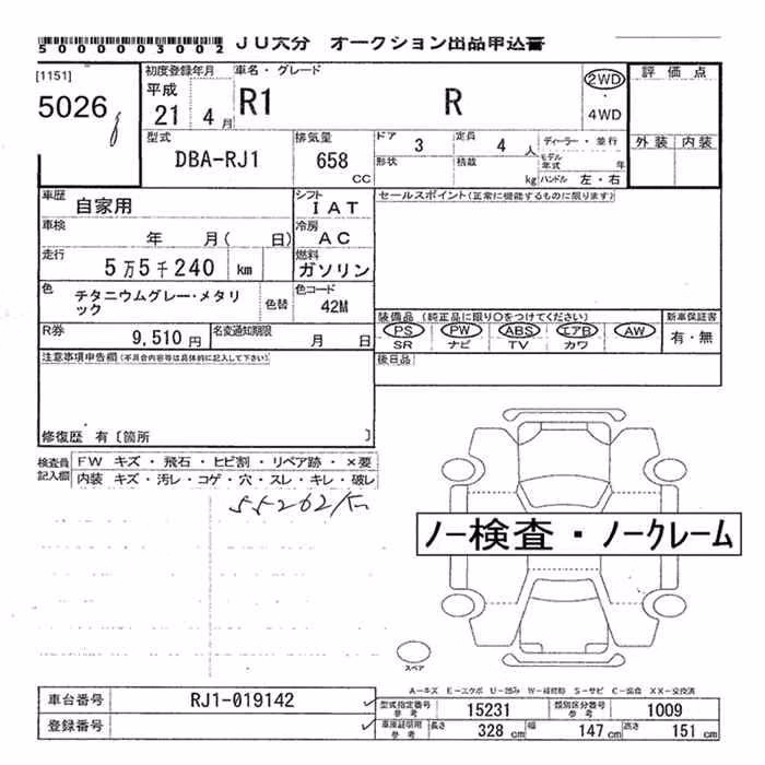 SUBARU R1