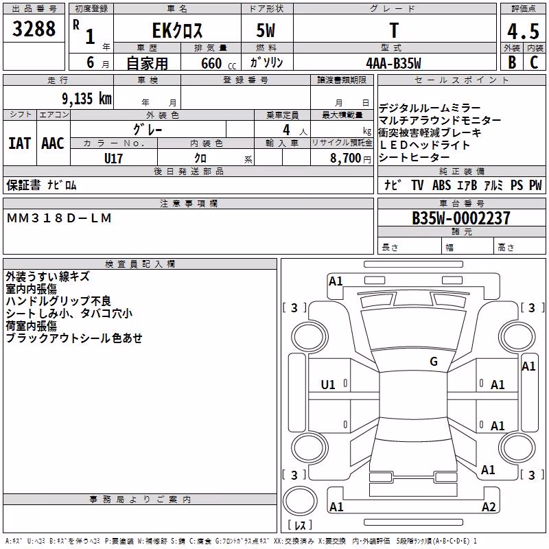 MITSUBISHI EK X