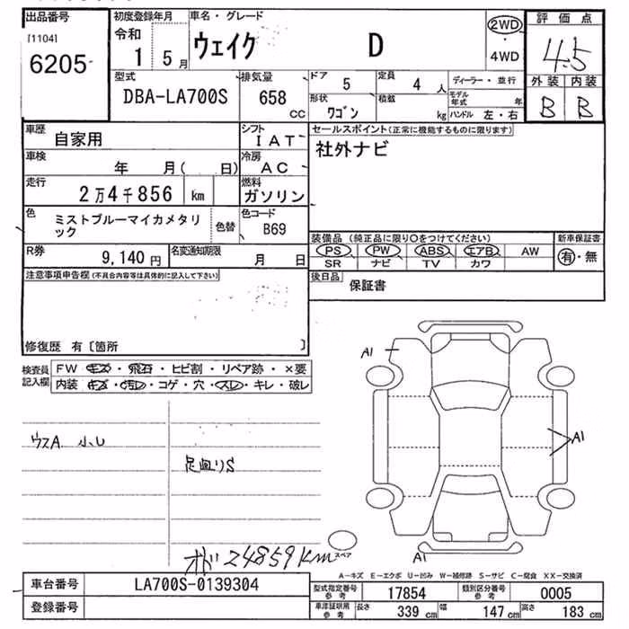 DAIHATSU WAKE
