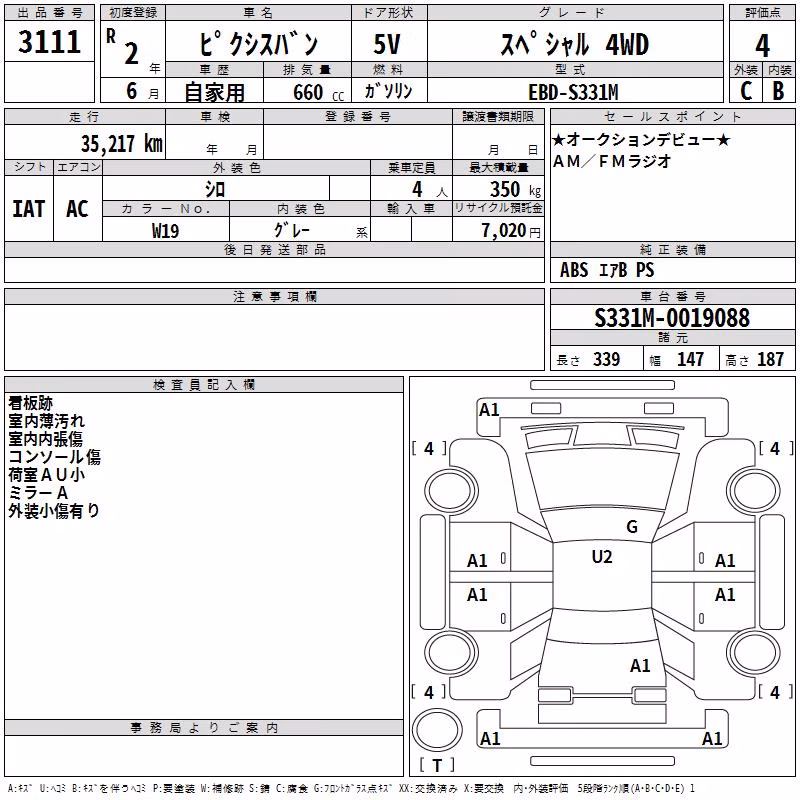 TOYOTA PIXIS VAN