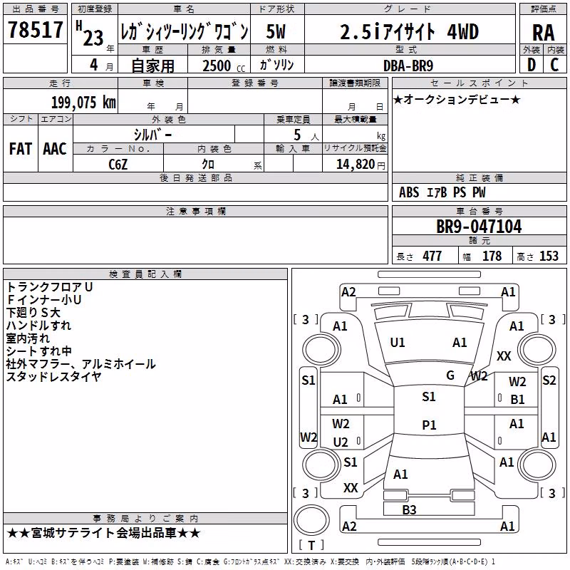 SUBARU LEGACY