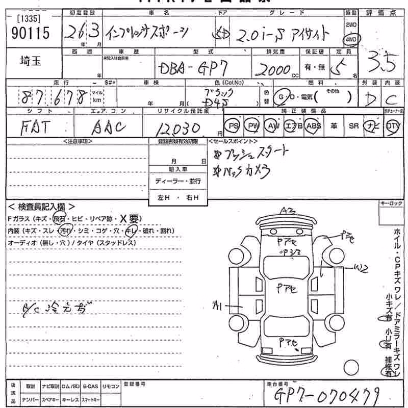 SUBARU XV