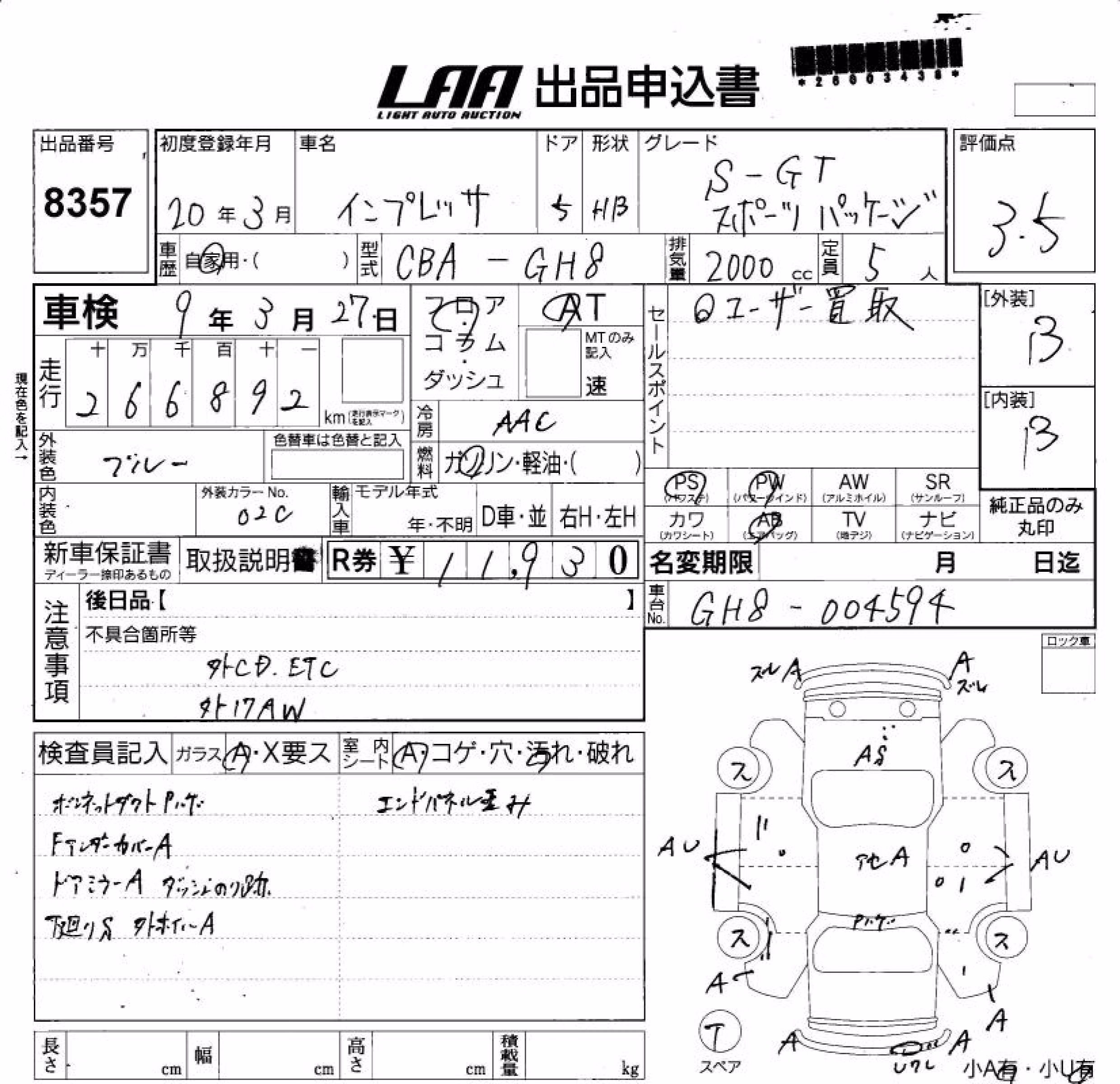 SUBARU IMPREZA