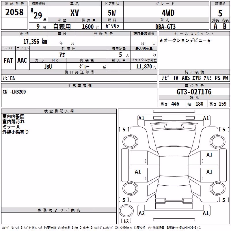 SUBARU XV