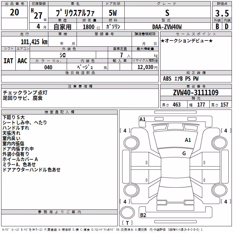 TOYOTA PRIUS ALPHA