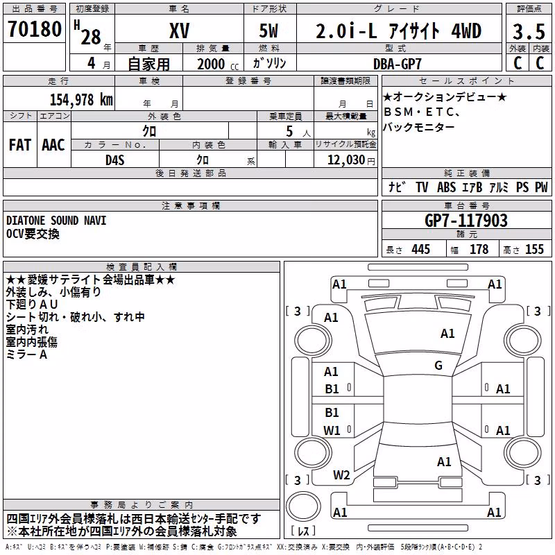 SUBARU XV