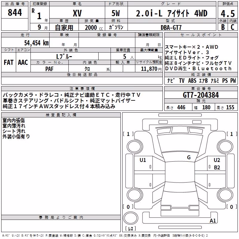 SUBARU XV