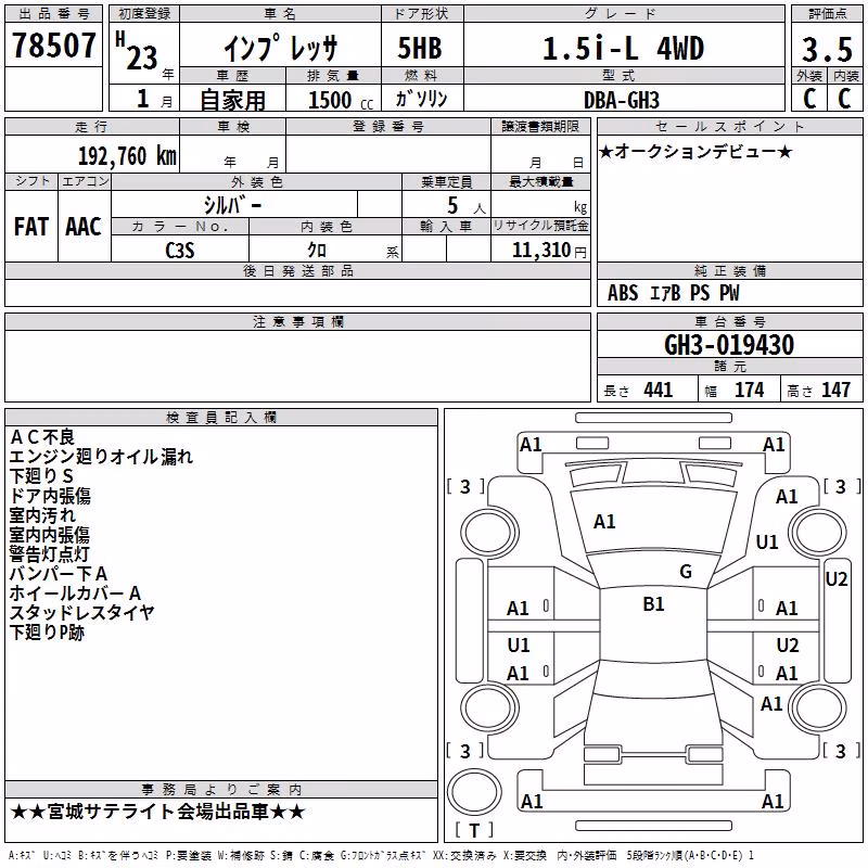 SUBARU IMPREZA