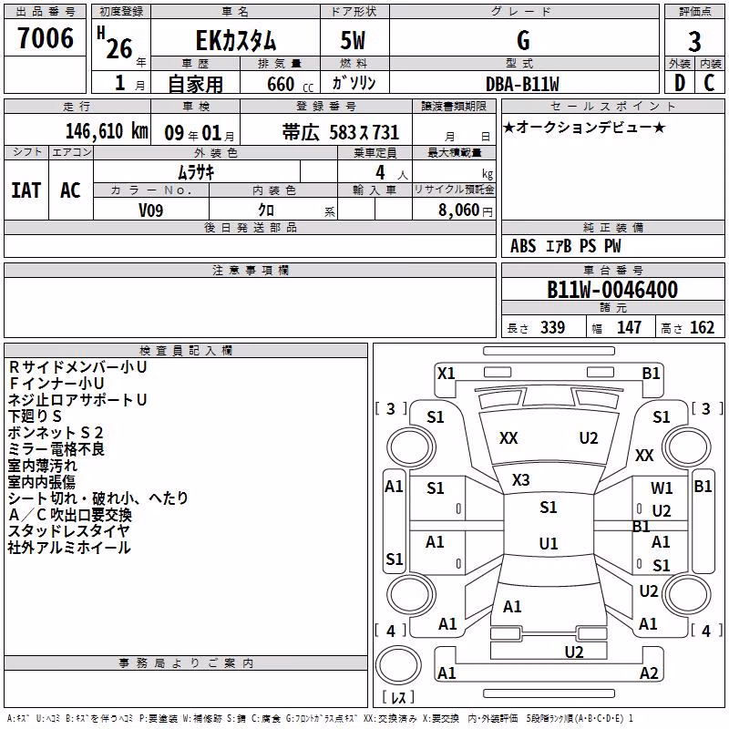 MITSUBISHI EK CUSTOM