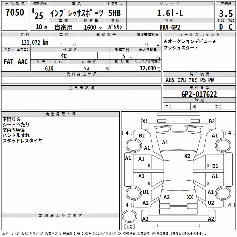 SUBARU IMPREZA
