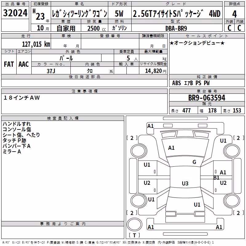 SUBARU LEGACY