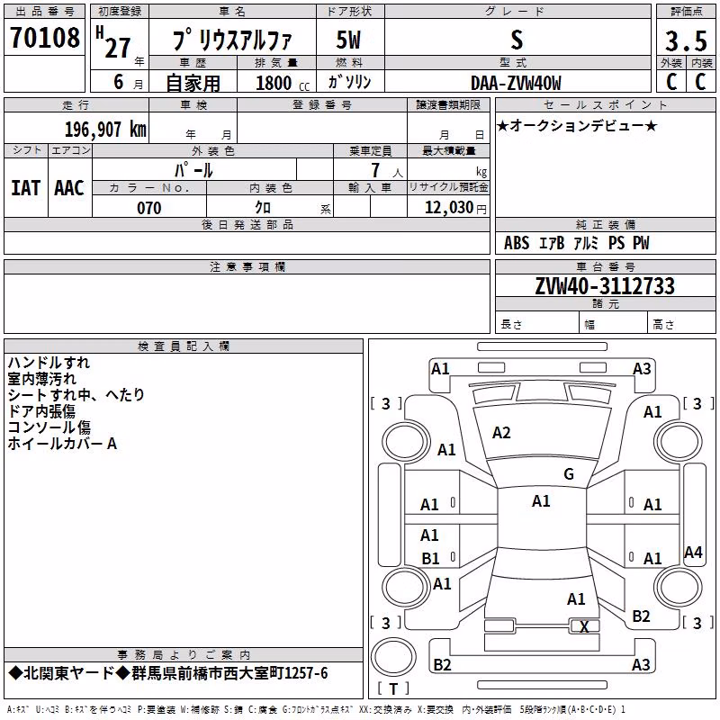 TOYOTA PRIUS ALPHA