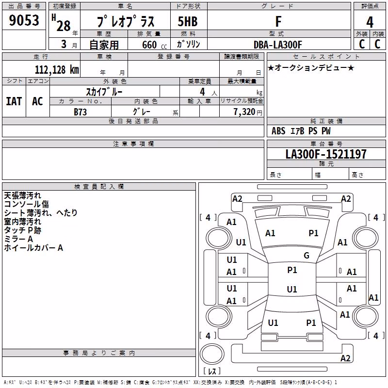 SUBARU PLEO PLUS
