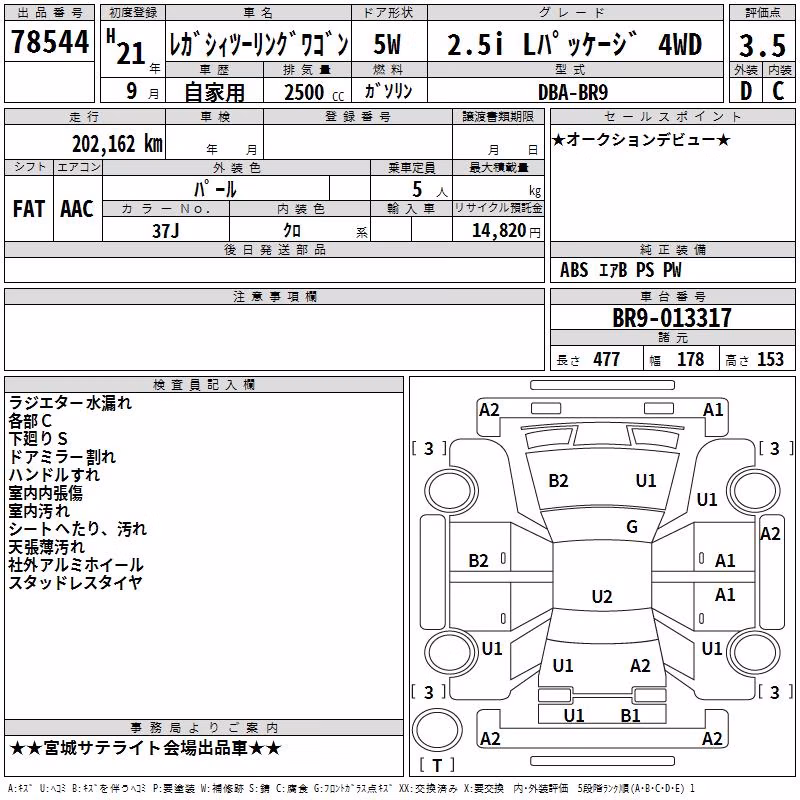SUBARU LEGACY