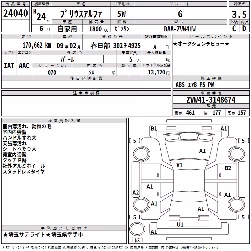 TOYOTA PRIUS ALPHA