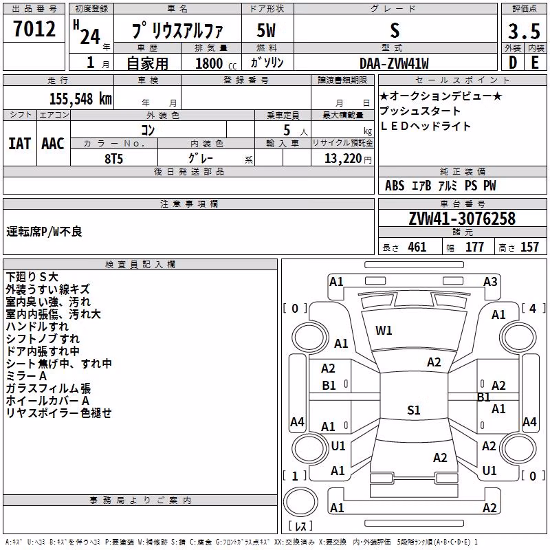 TOYOTA PRIUS ALPHA