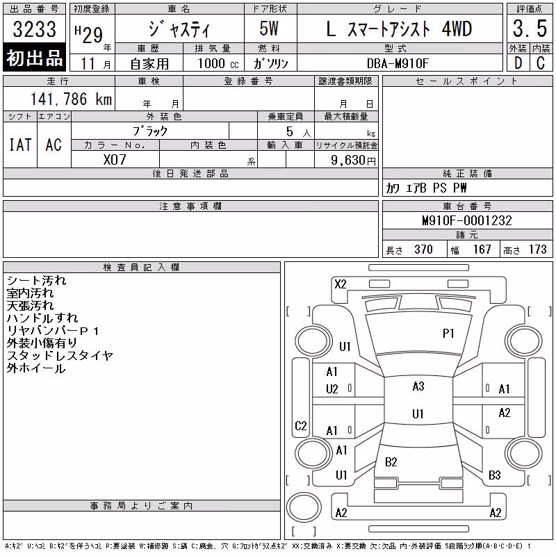SUBARU JUSTY