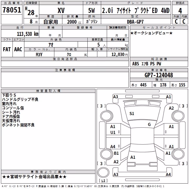 SUBARU XV