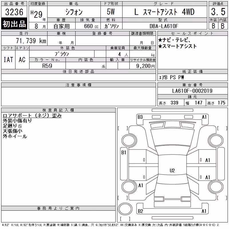 SUBARU CHIFFON