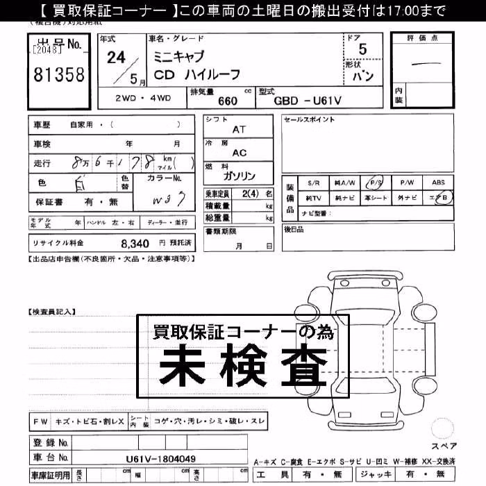 MITSUBISHI MINICAB