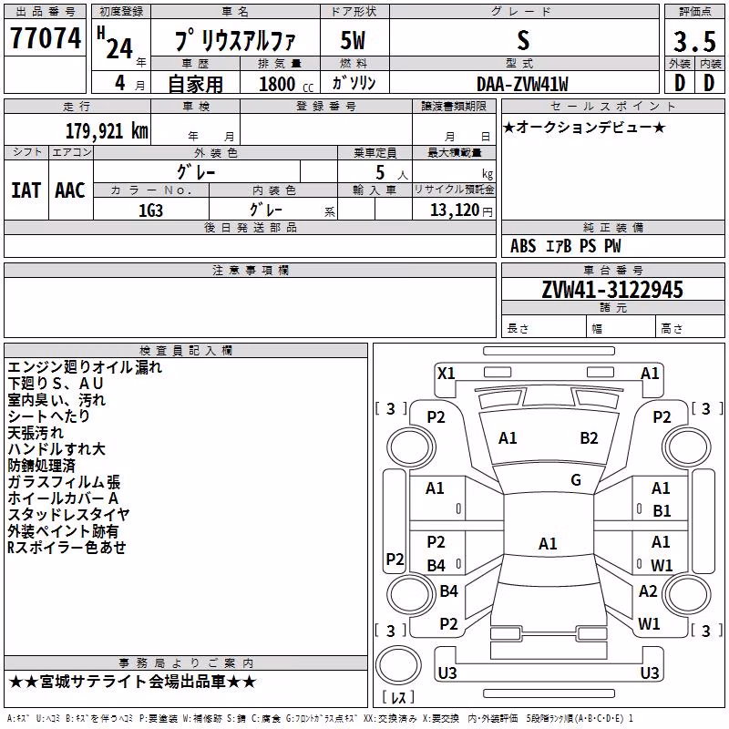 TOYOTA PRIUS ALPHA