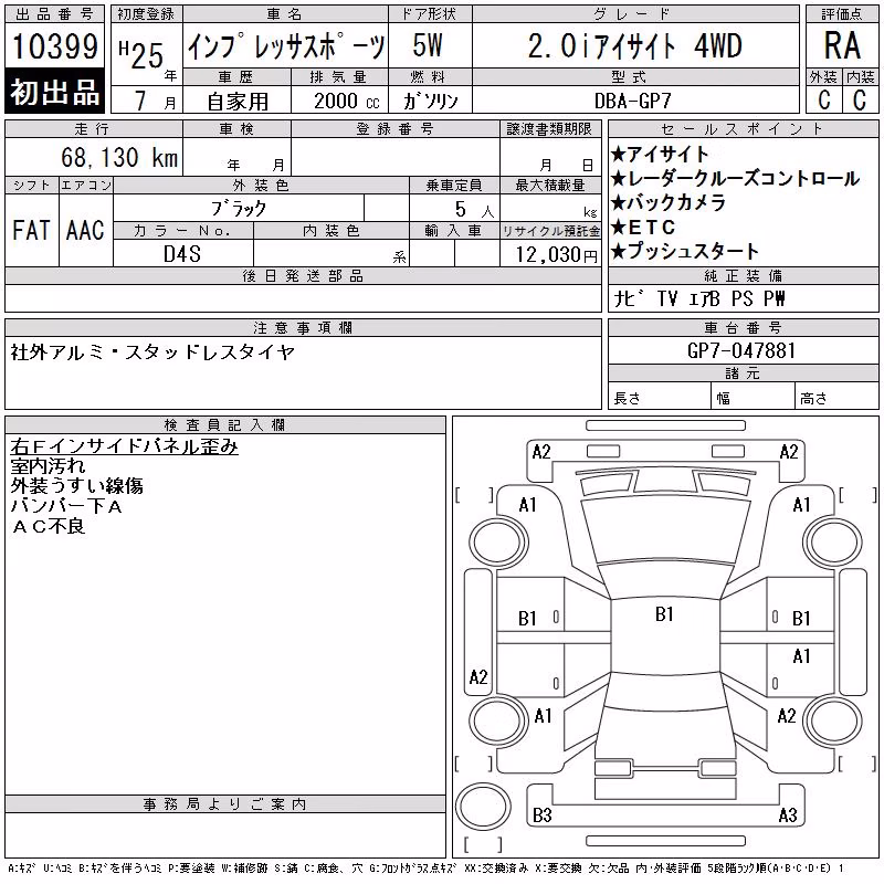 SUBARU XV